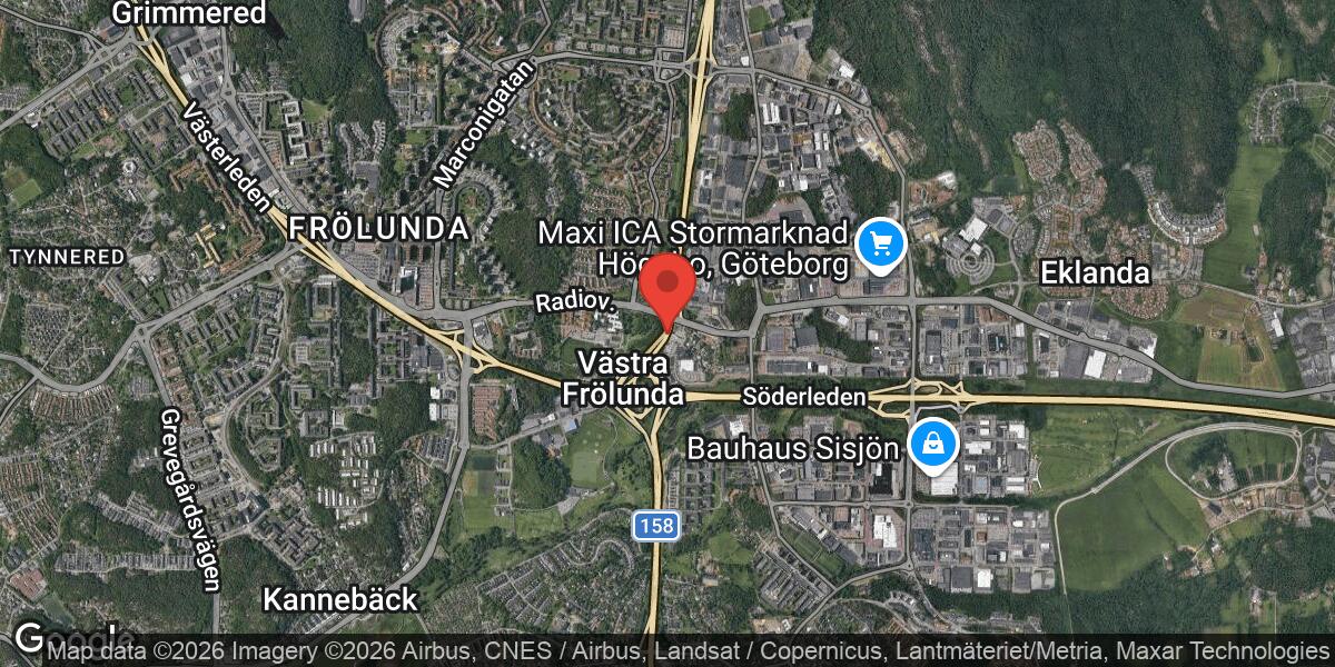 Trafikolycka vid Radiomotet i Göteborg – väg avstängd mot Linné