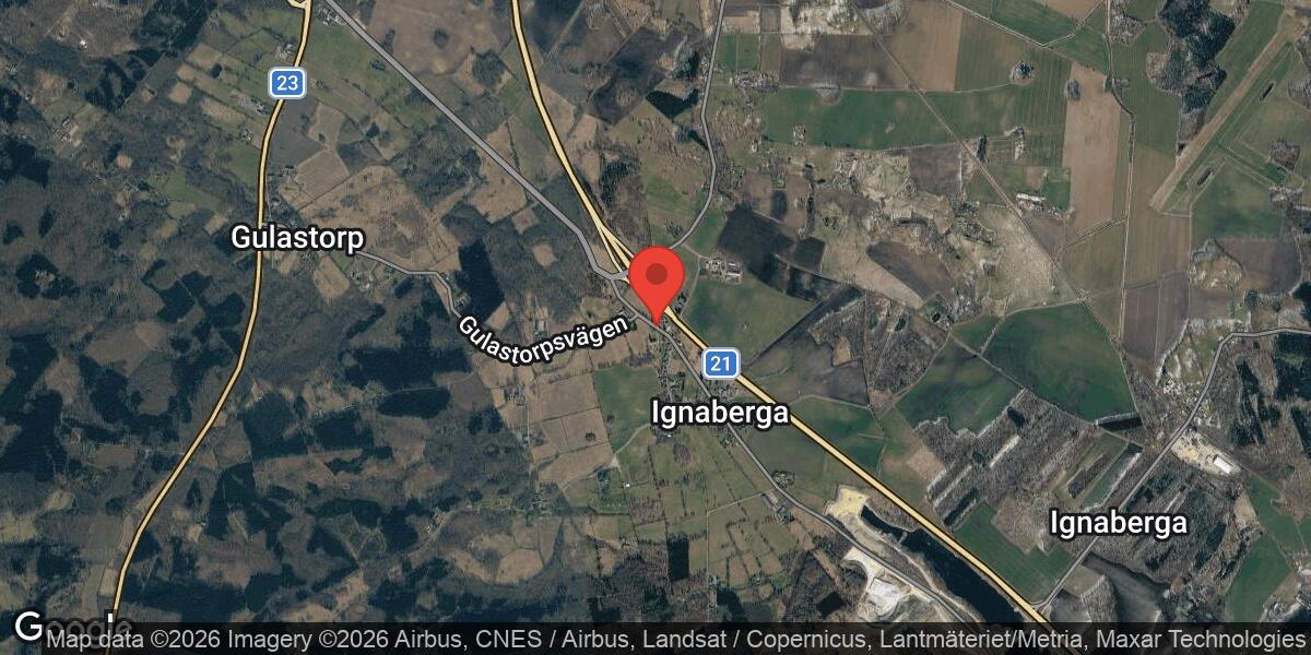 Olycka med flera fordon på väg 2026 mellan Ignaberga Kyrka och Ignaberga S