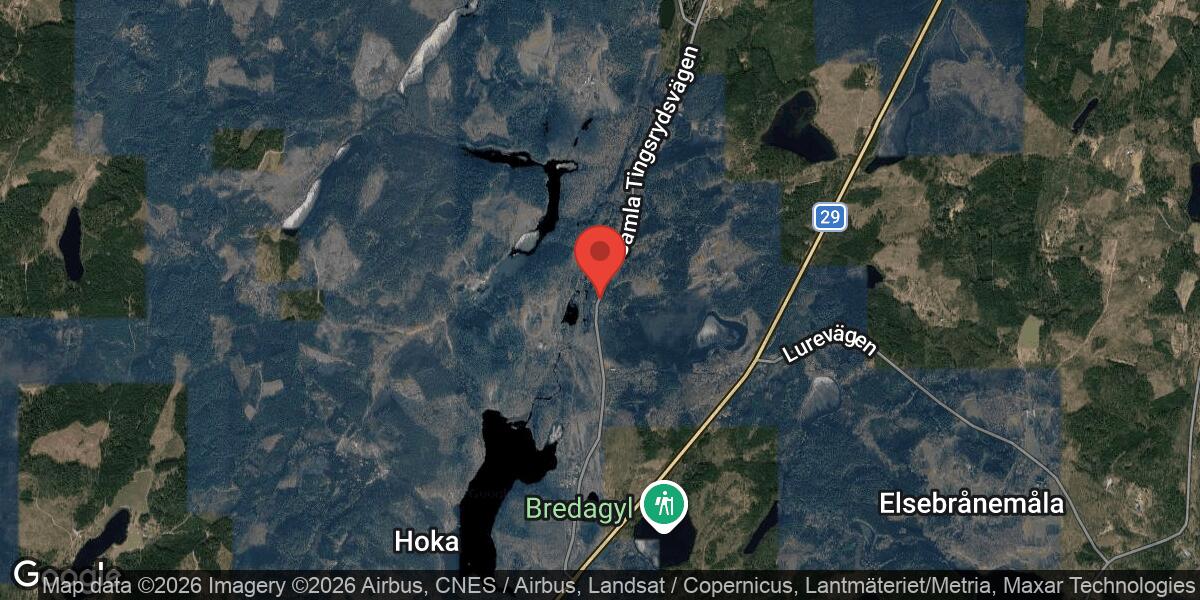 Träd över väg 629 mellan Hoka och Jeppshoka orsakar stor påverkan