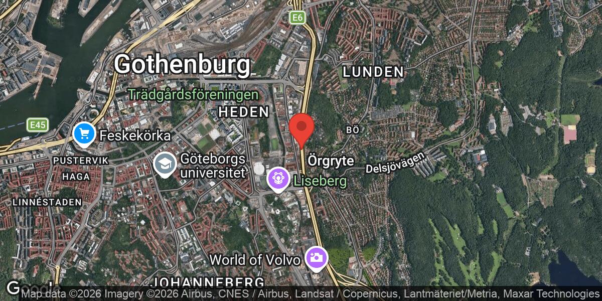 Vägarbete på E6 mellan Kallebäcksmotet och Olskroksmotet i Göteborg