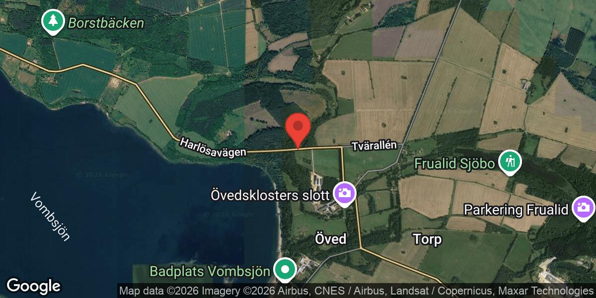 Olycka med flera fordon på väg 104 mellan Hjälmaröd och Övedskloster