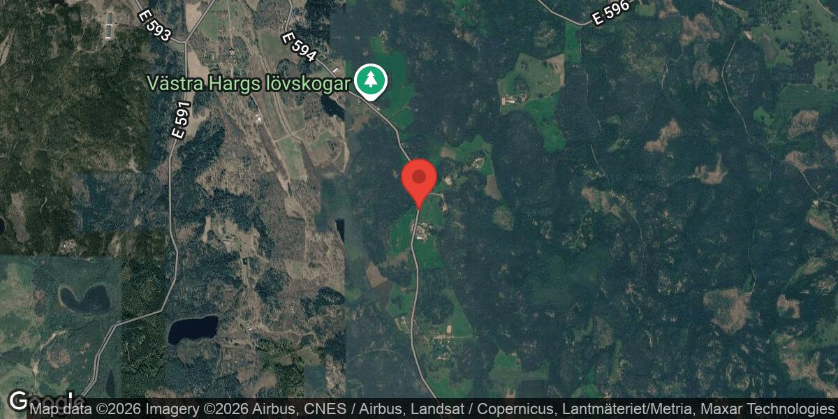 Beläggningsarbete på väg 594 mellan Önnebo och Västra Harg pågår till 17 juli