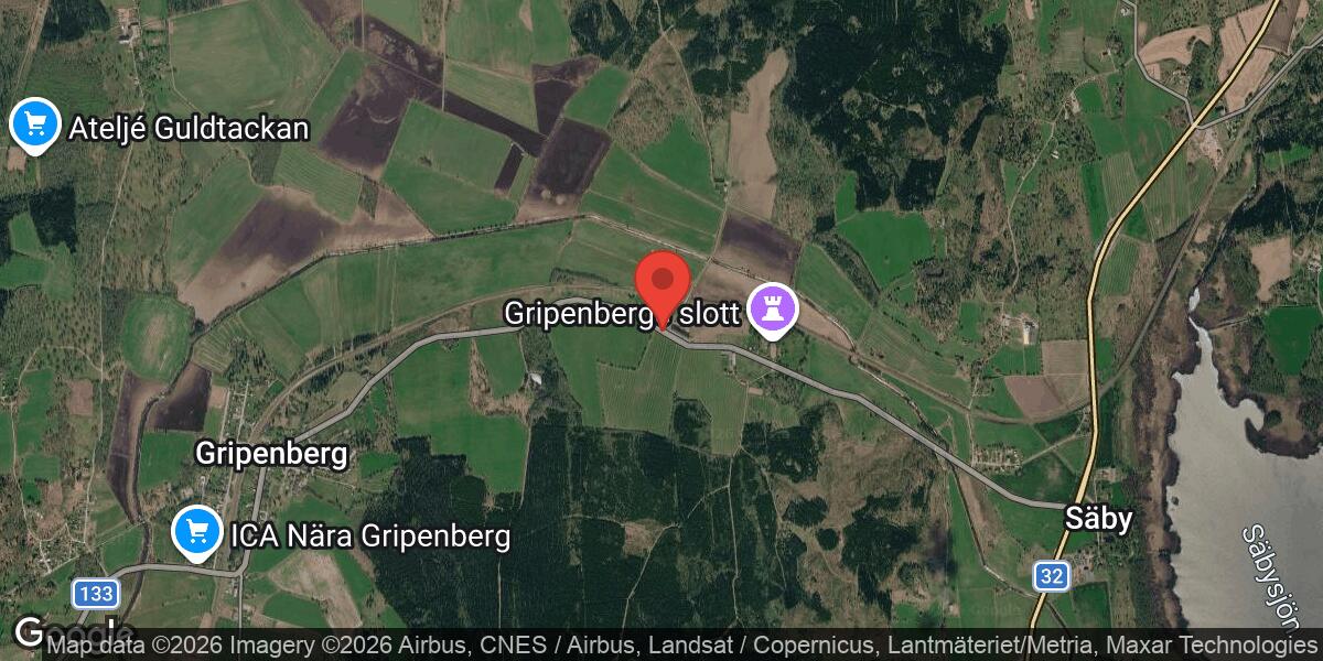 Singelolycka på väg 133 mellan Gripenberg och Säby med stor påverkan