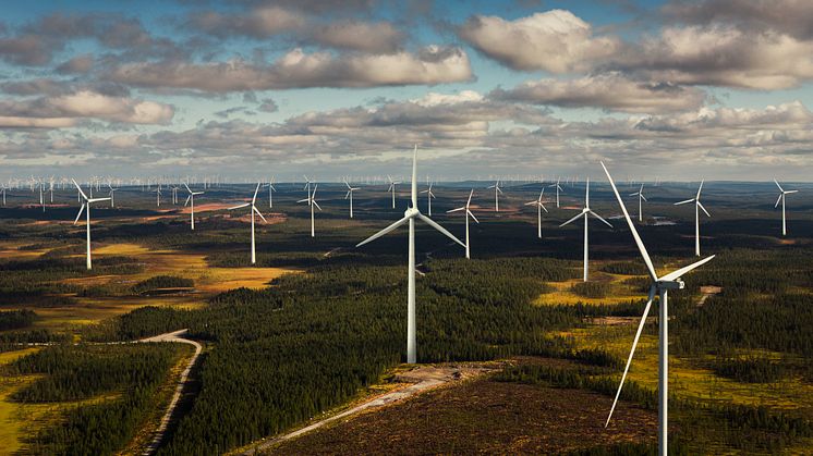 Regeringen ger klartecken för Statkrafts vindkraftspark Hästliden i Piteå