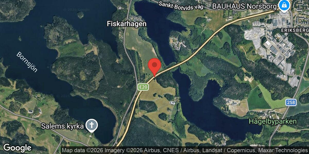 Fordonshaveri på E4 mellan Fårberget och Sjön Aspen i riktning mot Stockholm