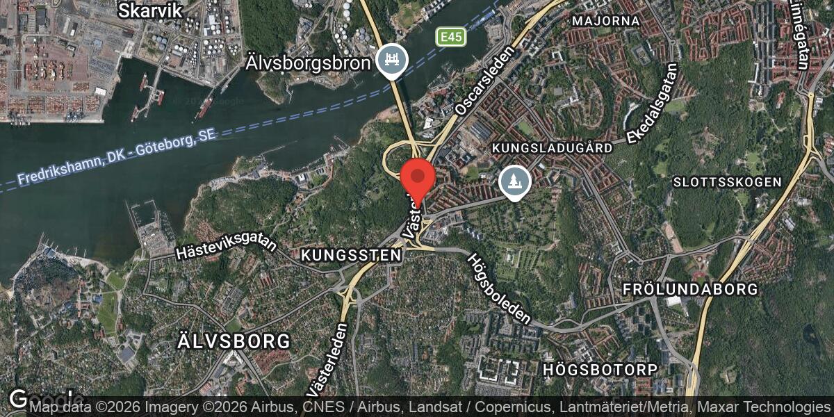 Räckesarbete på E6.20 mellan Kungsstensmotet och Rödastensmotet påverkar trafiken