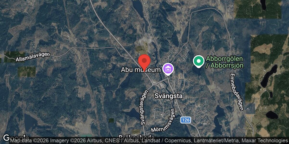 Vägskada på Väg 126 norr om Svängsta påverkar trafiken