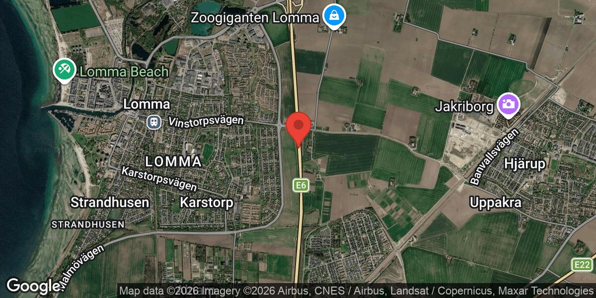 Fordonshaveri på E6 mellan Lomma och Alnarp påverkar trafiken mot Malmö
