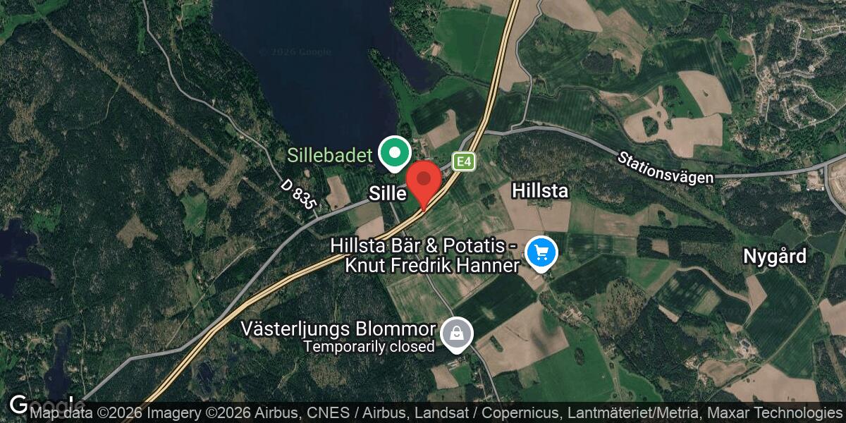 Olycka mellan personbil och motorcykel vid Sillekrog påverkar E4 mot Stockholm