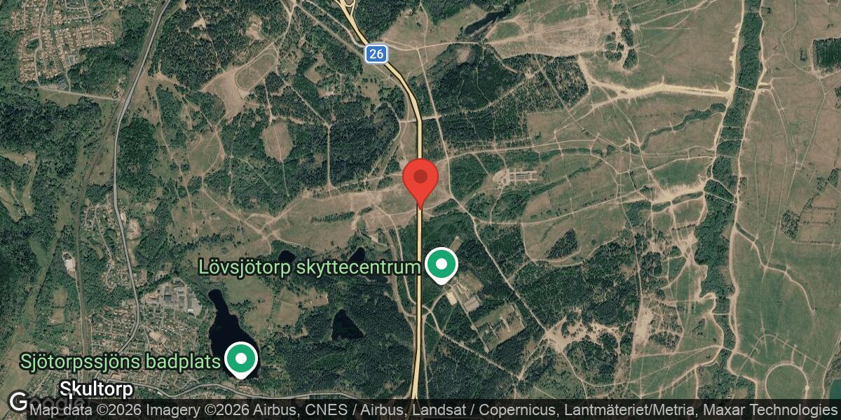Vägarbete påverkar norrgående trafik i Skultorpstunneln på väg 26