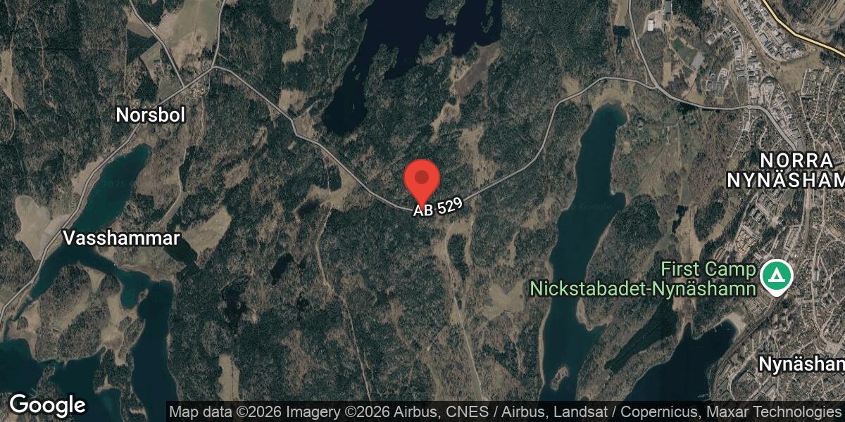 Singelolycka på väg 529 mellan Norsbol och Nynäs med stor påverkan
