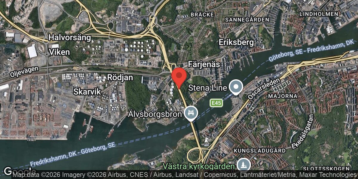 Vägarbete på E6.20 mellan Ivarbergsmotet och Älvsborgsbron avslutat