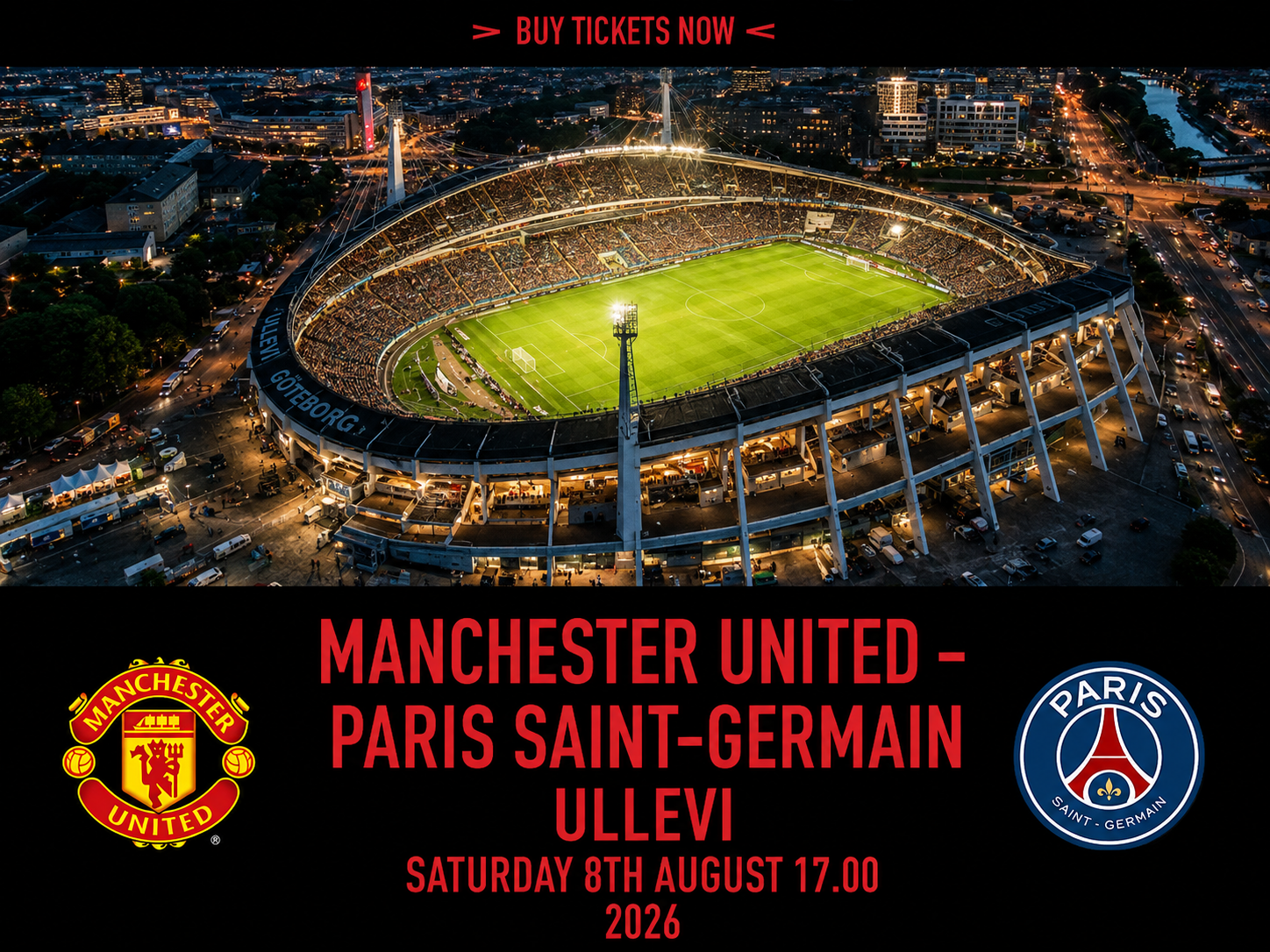 Fotbollsgiganter till Ullevi: Manchester United möter PSG