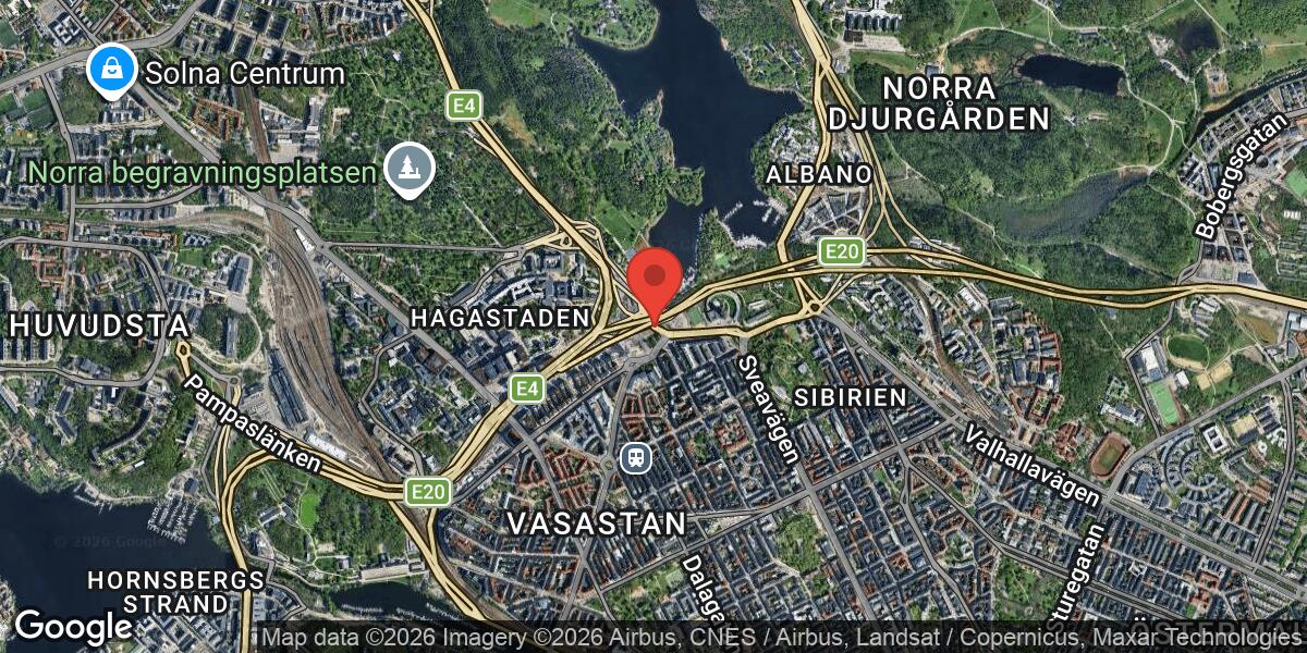 Vägarbete med begränsad framkomlighet på E4.26 mellan Norrtull och Eugeniakorset