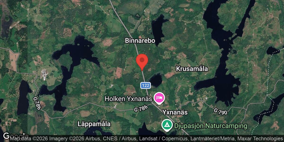 Vägarbete på väg 122 mellan Rävemåla och Eringsboda påverkar trafiken