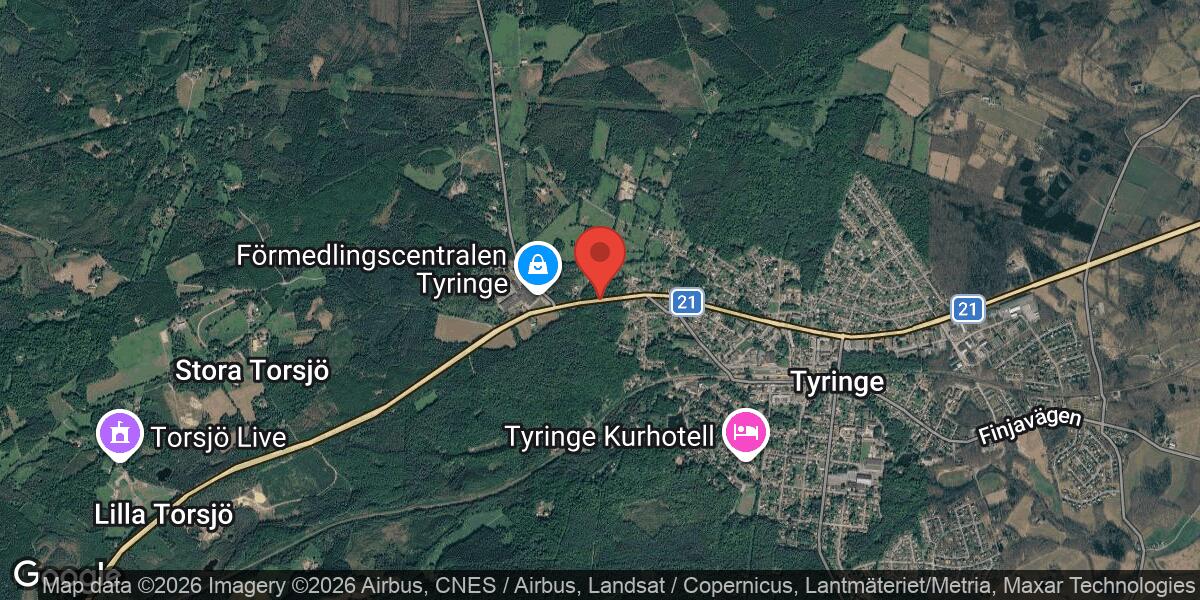 Olja på vägen stänger Väg 21 mellan Tyringe och Tyringe V