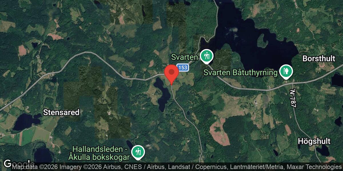Nedfallet träd på Väg 777 mellan Knutsböke och Haksered påverkar trafiken