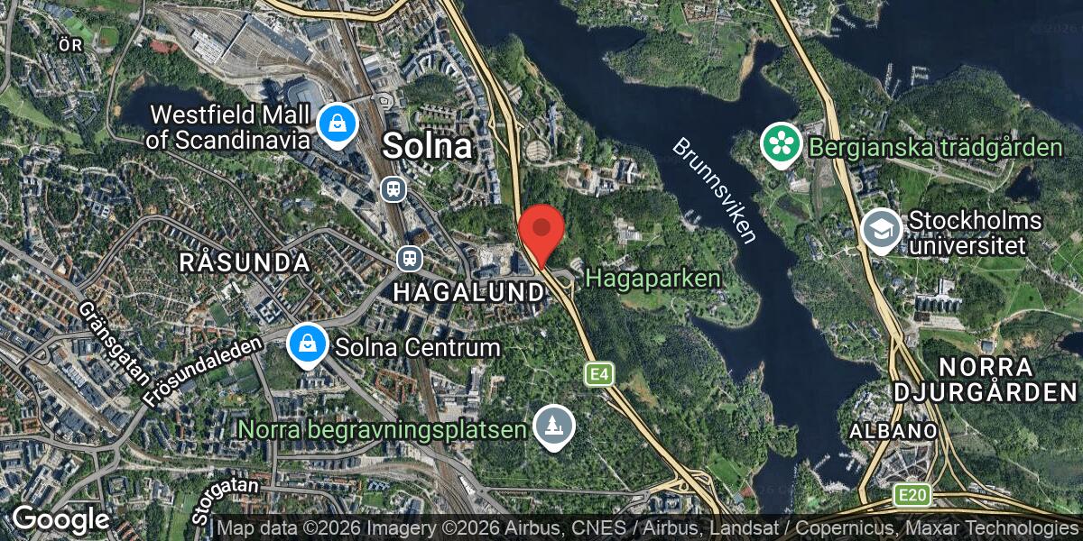 Fordonshaveri på E4 vid Trafikplats Haga Norra påverkar trafiken mot Södertälje