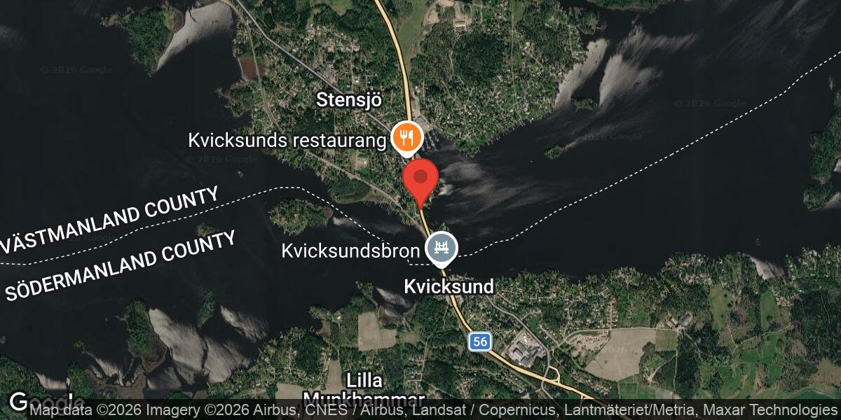 Fordonshaveri orsakade stor påverkan på väg 56 vid Kvicksund