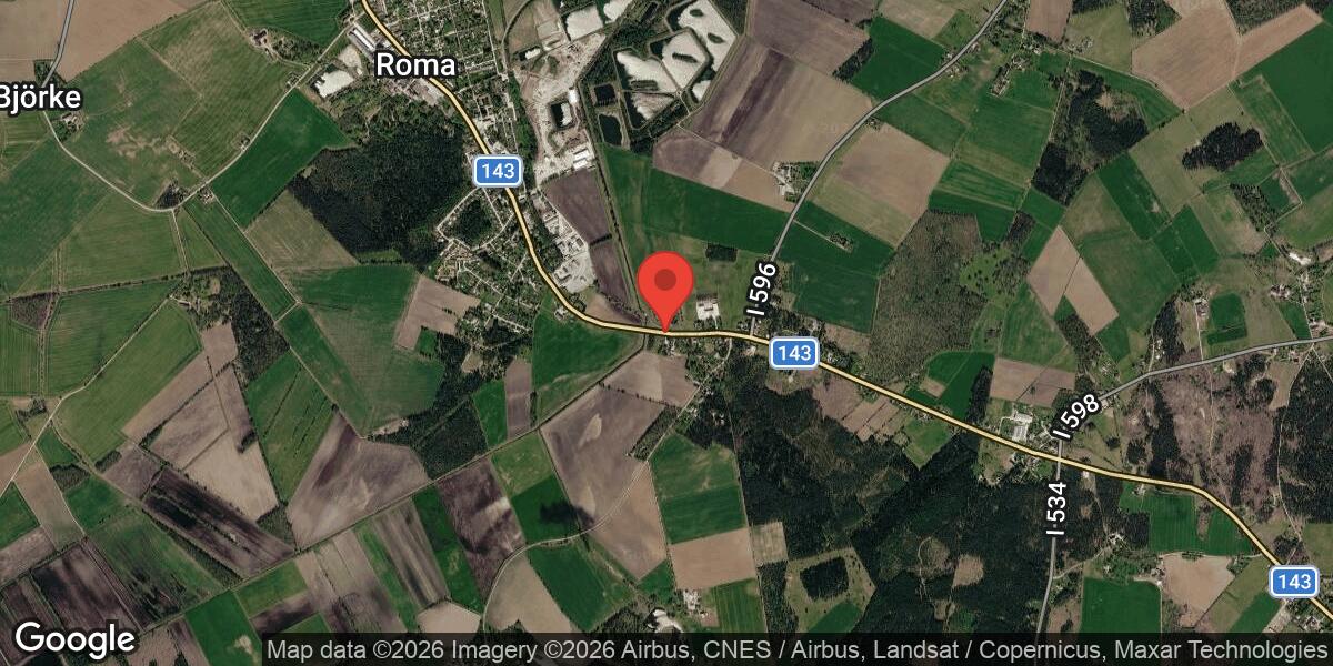 Vägarbete med stor påverkan på väg 143 mellan Högbro och Roma busstation