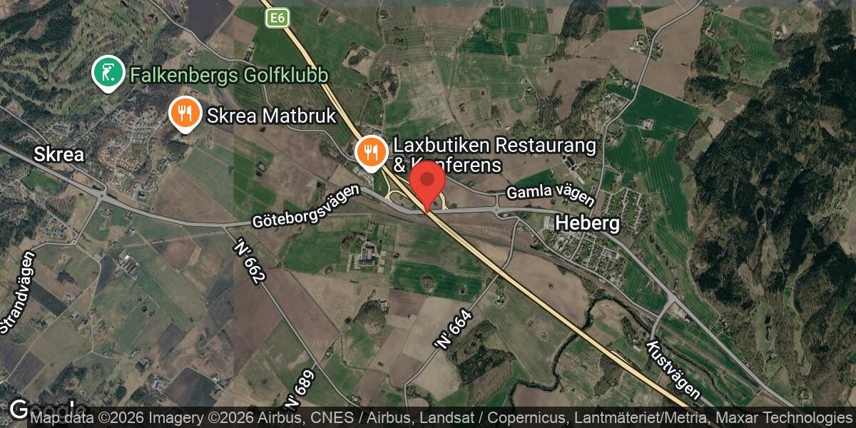 Vägarbete på E6 mellan Falkenberg S och Slöinge med påverkan på trafiken
