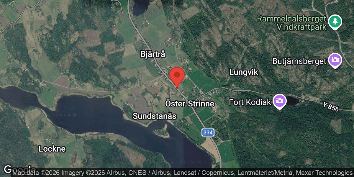 Översvämning på väg 334 mellan Strinne och Bjärtrå