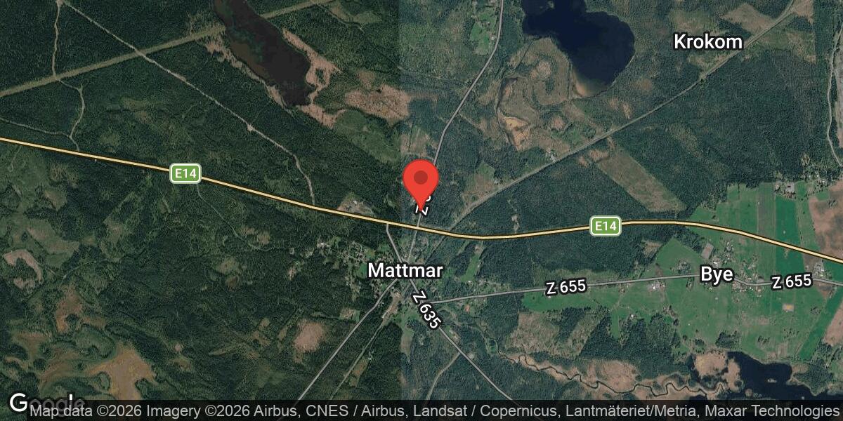 Brand i personbil vid Mattmar påverkar väg 669