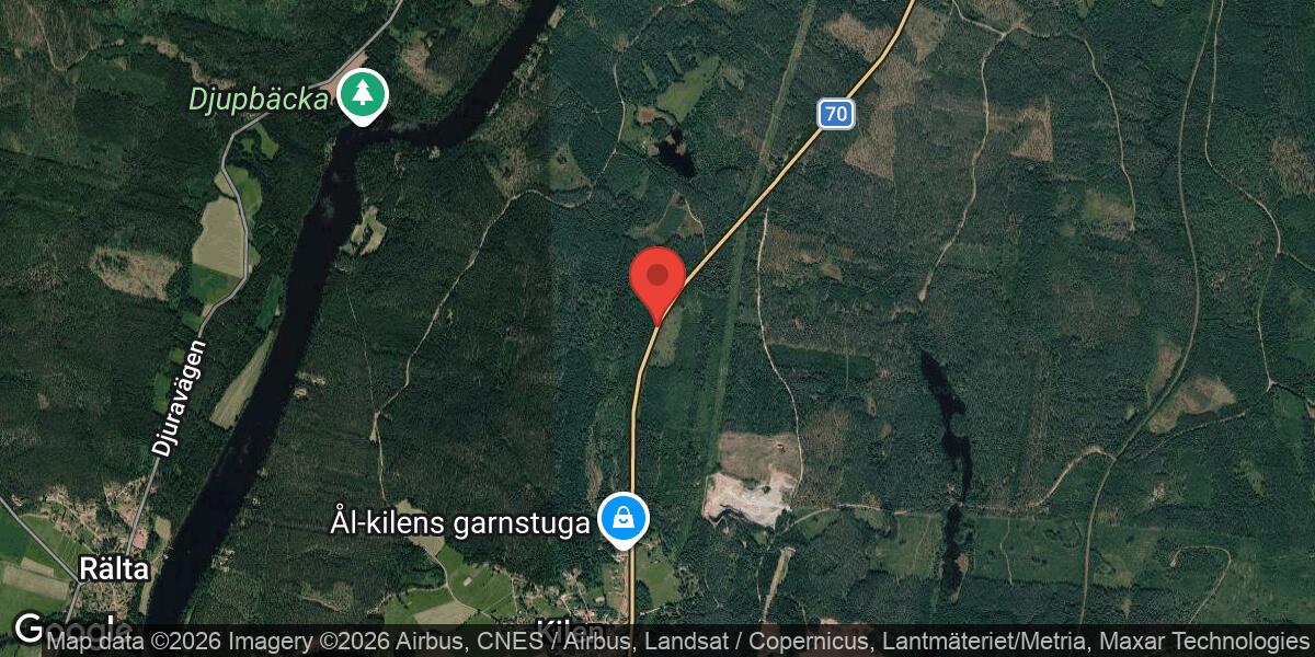 Personbil kolliderade med älg på väg 70 mellan Tjärna och Nedre Heden
