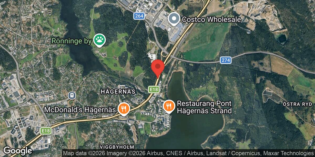 Beläggningsarbete på E18 vid Trafikplats Arninge påverkar trafiken
