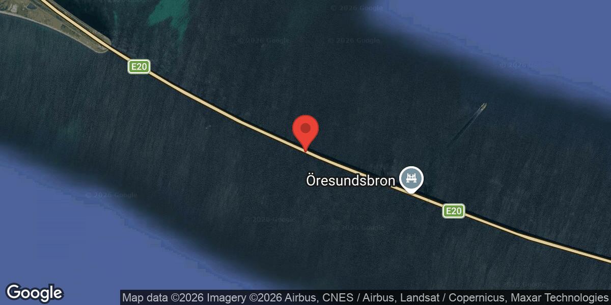 Vägarbete på E 20 Öresundsbron vid Högbron påverkar trafiken mot Lernacken
