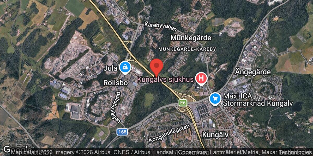 Vägarbete på E6 mellan Kungälvsmotet och Rollsbomotet påverkar trafiken