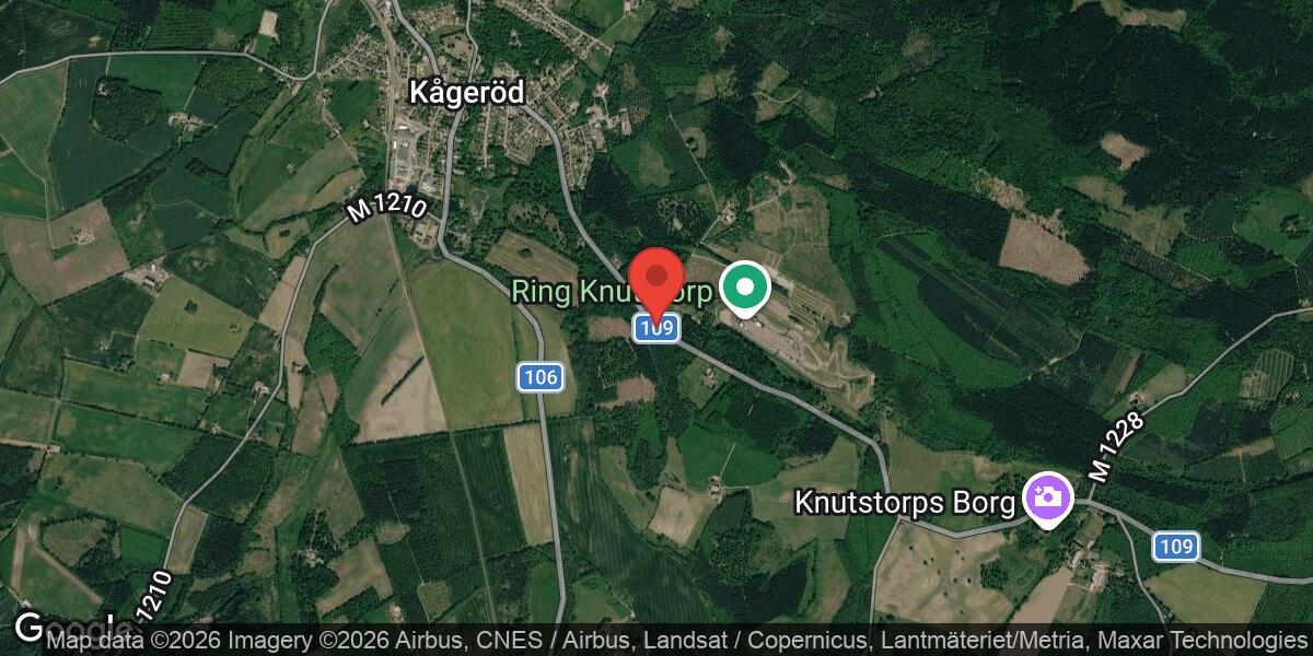Nedfallet träd orsakade stor påverkan på väg 109 mellan Kågeröd och Knutstorp