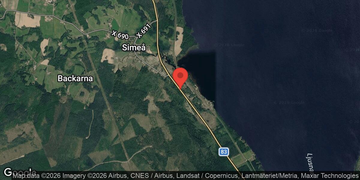 Vägarbete på väg 83 mellan Simeå N och Orbaden med stor påverkan