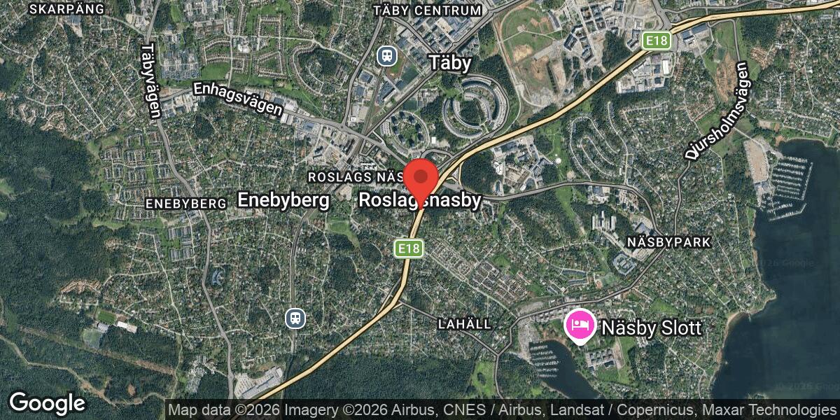 Beläggningsarbete på E18 mellan Roslags Näsby och Lahäll påverkar trafiken