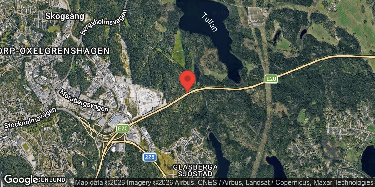 Fordonshaveri på E4 vid Getan med mycket stor påverkan