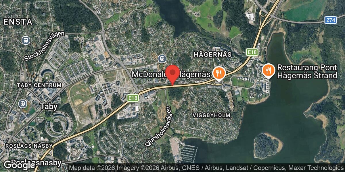 Olycka med flera fordon på E18 vid Trafikplats Viggbyholm – stor påverkan i riktning mot Stockholm