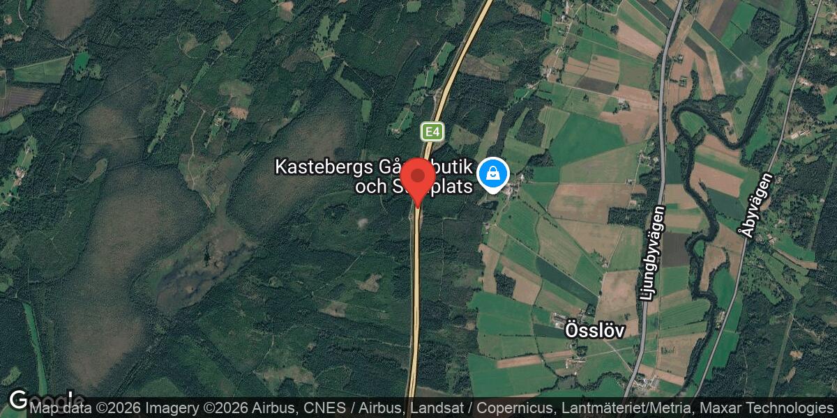 Fordonshaveri på E4 mellan Ljungby N och Lagan påverkar trafiken