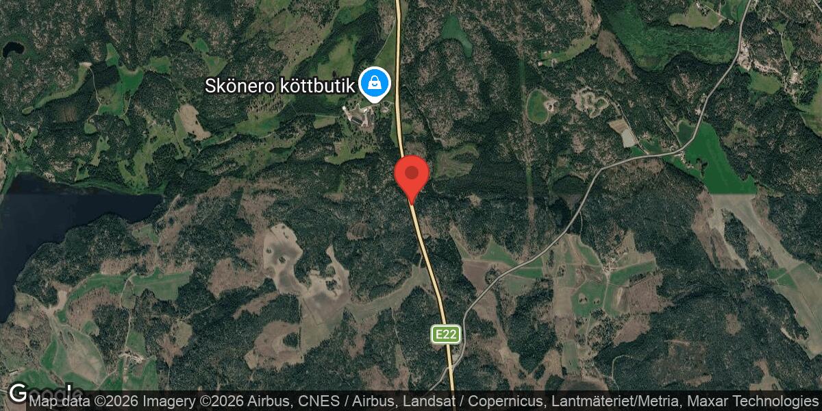 Vägarbete på E 22 vid Kårtorp avslutat