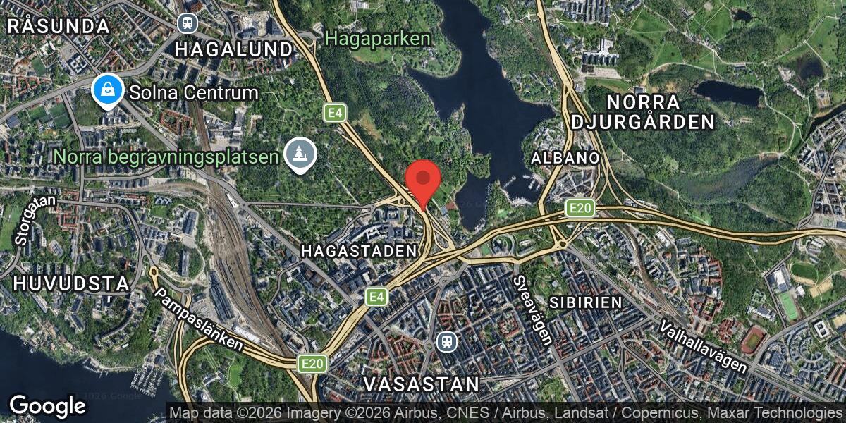Vägarbete med stor påverkan på E4 vid Trafikplats Haga Södra mot Uppsala