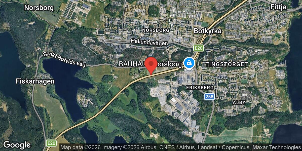 Vägarbete på E4 mellan Trafikplats Hallunda och Botkyrka kyrka påverkar trafiken