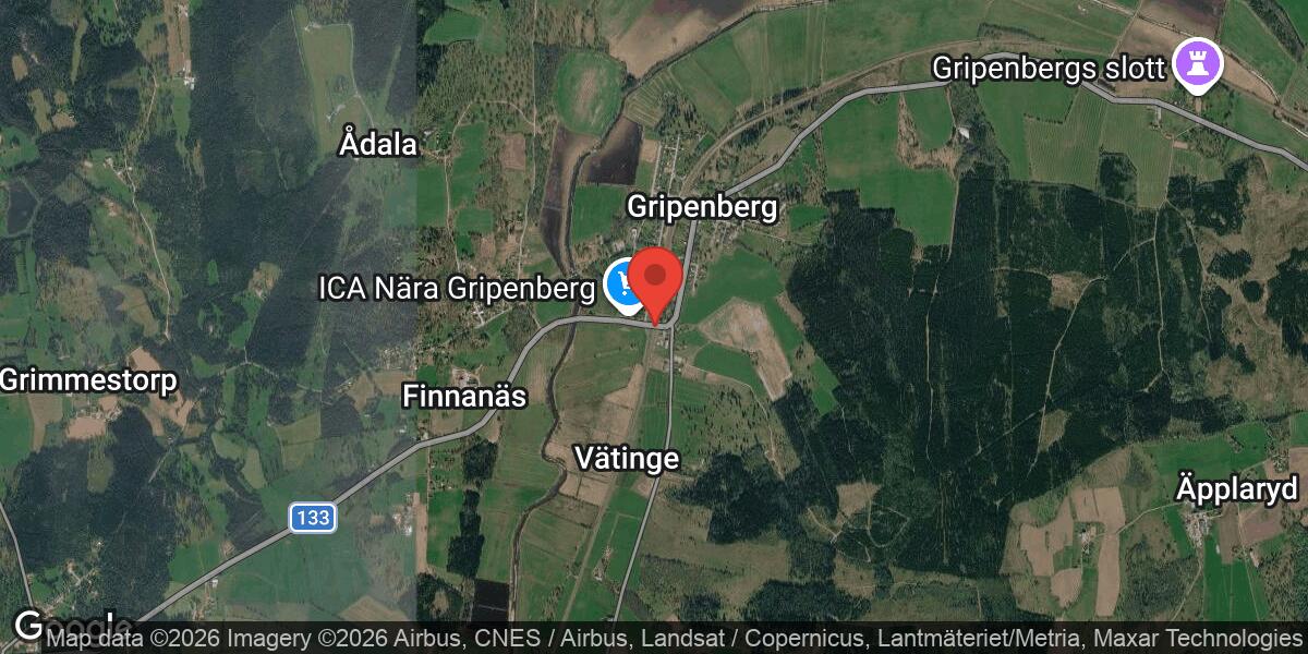 Vägarbete med avstängning på väg 133 i Gripenberg