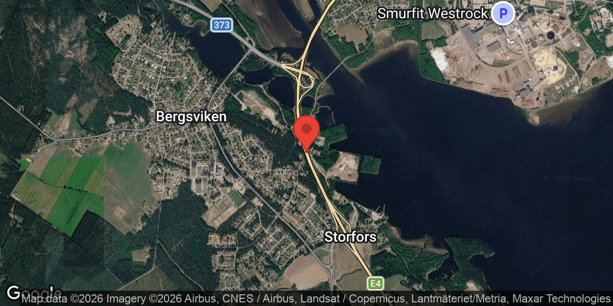 Älg på fel sida om viltstängslet påverkar trafiken på E4 mellan Hortlax och Bergsviken