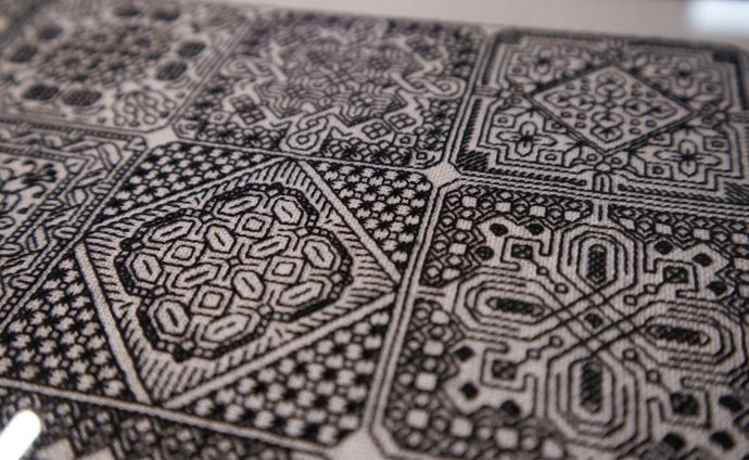 Dutch tiles blackwork