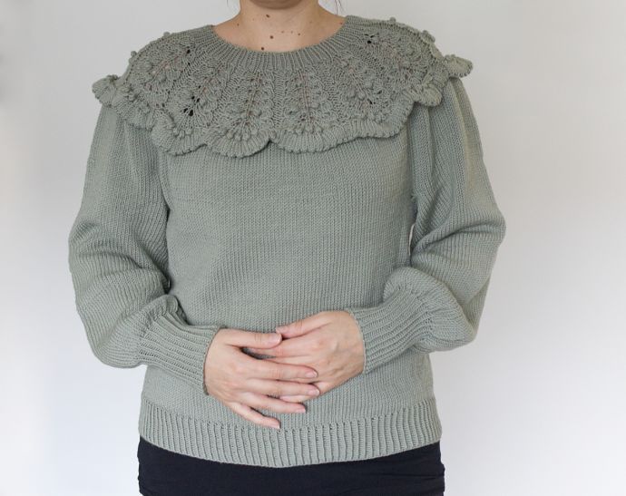 Iltarusko-neulepusero