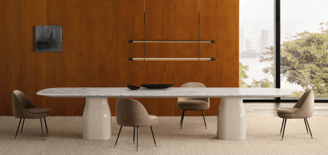 Minotti Saki eetkamertafel langste afmeting 400 cm