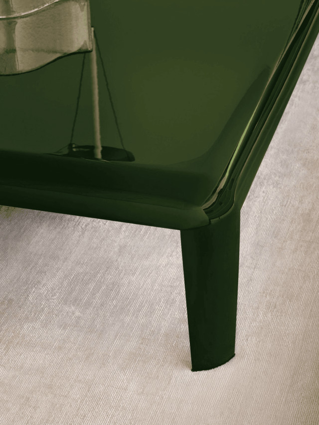 Porro Ferro salontafel in hoogglans kleur groen