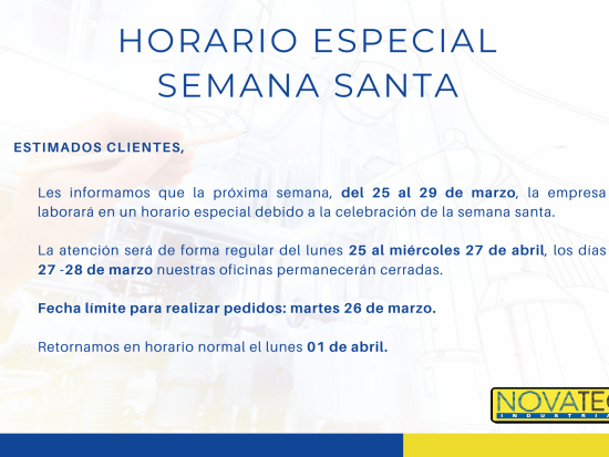 Queridos visitantes, nos gustaría informarles el horario de la semana santa