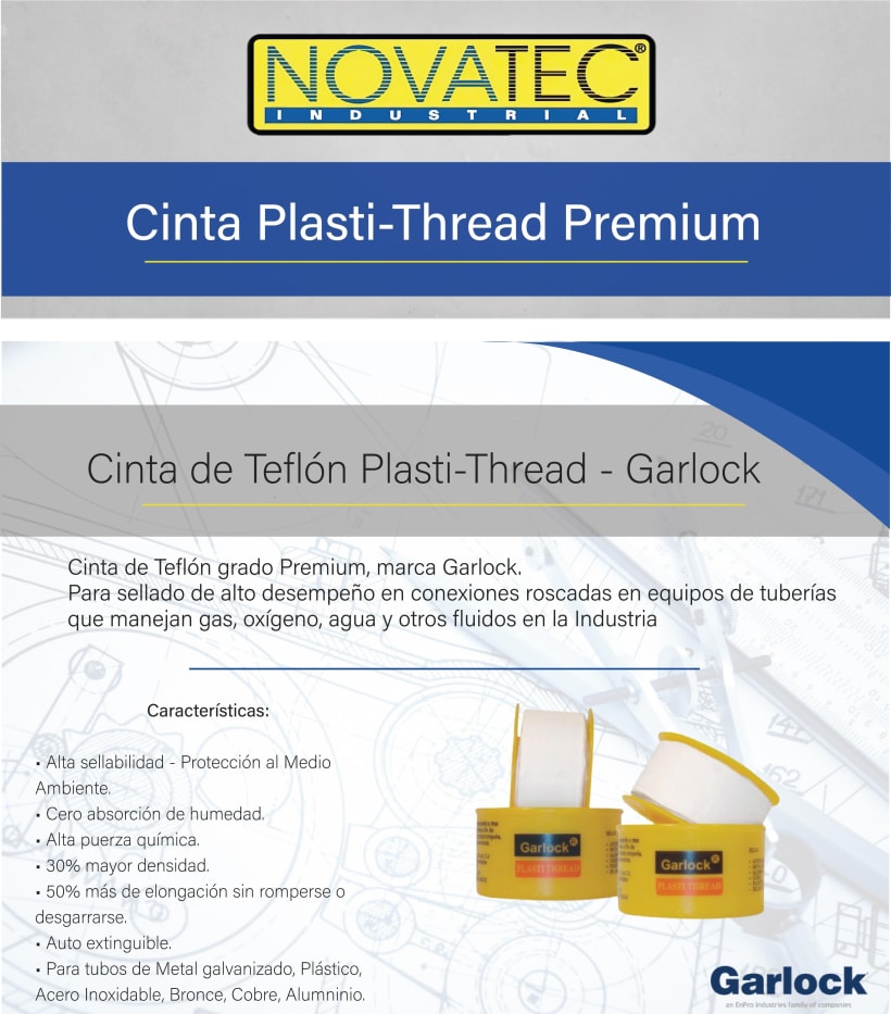 Cintas de Teflon Premium - Garlock