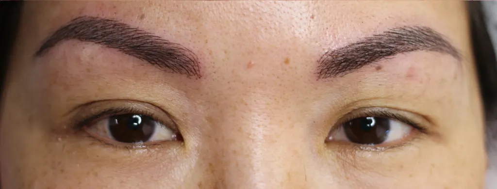 women brows after