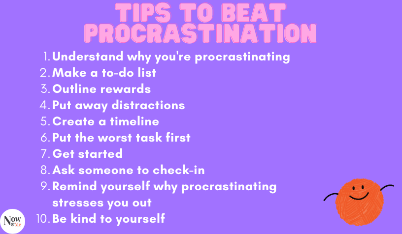 infographic for beating procrastination